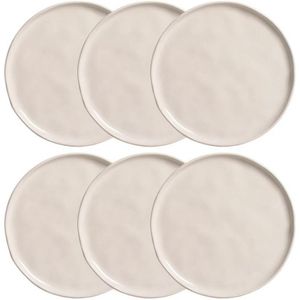 Conjunto Pratos De Sobremesa Porto Brasil Bio Clay 6 Peças Areia