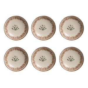 Conjunto De Pratos Fundos Porto Brasil Coup Magari 6 Pçs Marrom