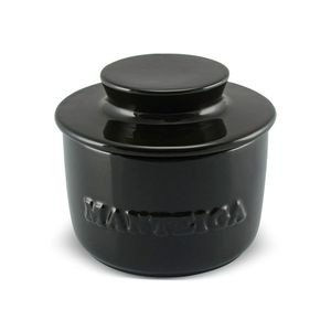 Manteigueira Francesa De Cerâmica 250 G Preta Ceraflame