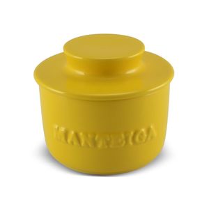 Manteigueira Francesa De Cerâmica 250 G Amarela Ceraflame