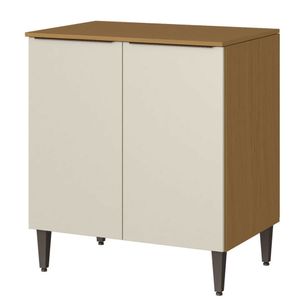 Balcão De Cozinha 80 Cm Com 2 Portas E 1 Prateleira Raiar Atacama-areia