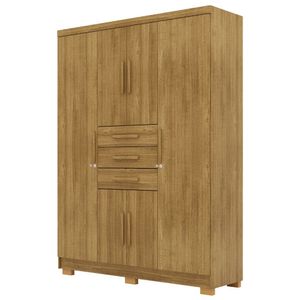 Guarda Roupa Casal Taurus 6 Portas Nature Vila Rica
