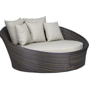 Chaise Sofá Livia Para Varanda Jardim Piscina Trama Original Pedra Ferro