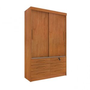 Guarda-roupa Solteiro 2 Portas 6 Gavetas Chicago Tcil Móveis Cinamomo