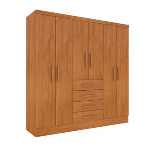 Guarda Roupa Casal 6 Portas E 4 Gavetas Arizona Tcil Móveis Cinamomo