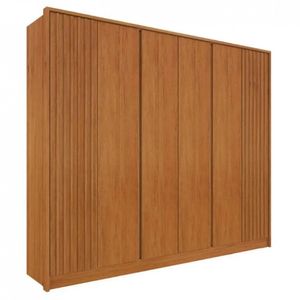 Guarda Roupa Casal Barcelona 6 Portas 6 Gavetas Ripado Cinamomo