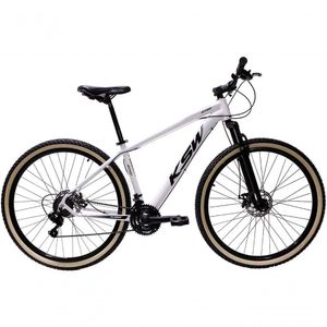 Bicicleta Aro 29 Ksw Xlt 24v Freio A Disco Suspensão Mountain Bike Alumínio - Branco Tam.17