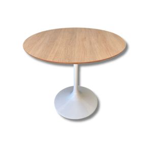 Mesa De Jantar Saarinen Redonda 80 Cm - Jade Cor Branco