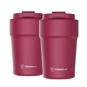 Conjunto Copo Uniq Rosa Cyber 380ml Termolar