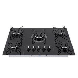 Cooktop 5 Bocas Consul CD075 Preto A Gás Glp Facilite CD075AE