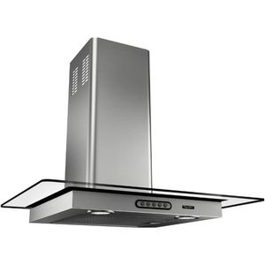 Coifa Terim Parede Vidro Reto Duto Slim 80 Cm Inox 110V