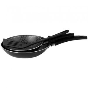 Conjunto De Frigideiras Multiflon Gourmet Antiaderente 2 Pçs Preto