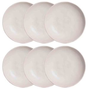 Conjunto Com 6 Pratos Fundos Porto Brasil Bio Vit 22,5 Cm Cinza