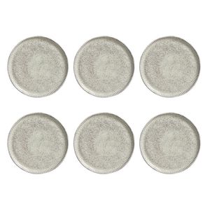 Conjunto De Pratos De Sobremesa Porto Brasil Linhas Pistache Verde