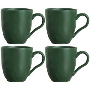 Conjunto De Canecas Porto Brasil Orgânico Leaf Em Stoneware Verde
