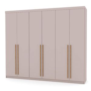 Guarda Roupa Casal 276cm 6 Gavetas Dubai Majestic Fendi - Vila Rica