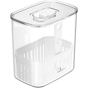 Organizador De Temperos Com Cesto Clear 1,5l 10x14,5x15cm