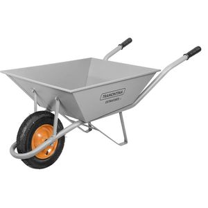 Carrinho De Mão Com Caçamba Metálica Cinza 65l - Tramontina