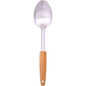Colher Para Arroz Em Inox E Cabo Acácia