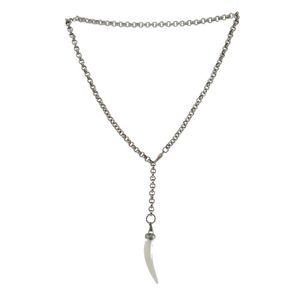 Choker Prateada Marfim