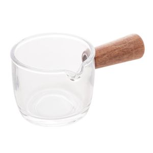 Molheira De Vidro Com Cabo Em Bambu 100ml