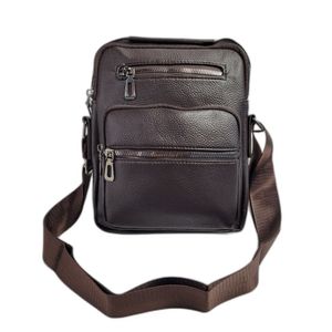 Bolsa De Ombro Shoulder Bag Crossbody Transversal Carteiro Pochete Unissex marrom