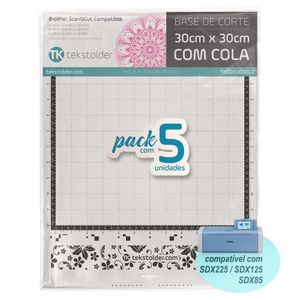 Kit Com 5 Bases De Corte 30x30 Brother Scanncut Sdx (com Cola)