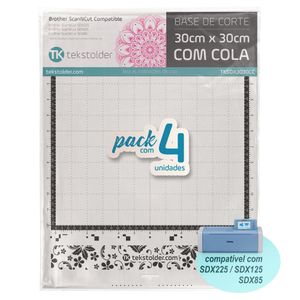 Kit Com 4 Bases De Corte 30x30 Brother Scanncut Sdx (com Cola)