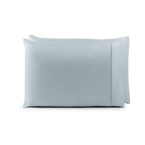 Par De Fronhas 70cm X 50cm 2 Peças Laura 100% Poliéster Toque Percal 200 Fios Cor:cinza
