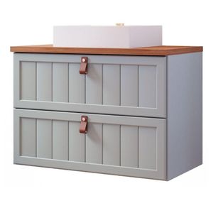 Gabinete Para Banheiro 60cm 100% Mdf 1 Gaveta 1 Porta Basculante Sense Mgm Móveis Pistache/freijo Pistache/freijo