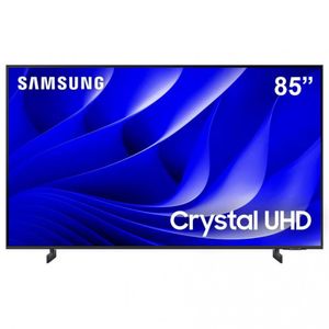 Smart TV 85 4K Samsung Crystal UHD 85DU8000 Gamig HUB AI Cinza