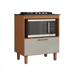 Balcão Master Para Cooktop 4 Bocas E Forno Cinamomo Areia
