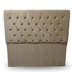 Painel Cabeceira Viena Estofada Casal 1,40m Cama Box Bege