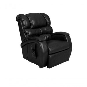 Poltrona Cadeira Reclinável Imperial Motorizada Massageadora Com Lift Courissimo Preto