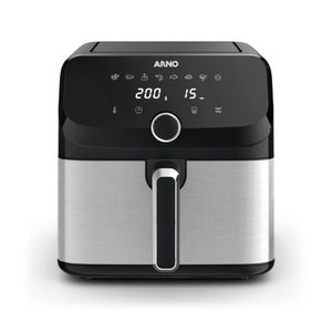 Fritadeira Arno Air Fryer Mega Digital AFD7 170W 7,5l Inox Inox E Preto 127V