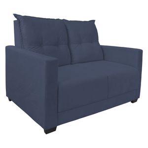 Sofa 2 Lugares Pequeno Confortavel 1,40m Berlim Bellamado Azul Marinho