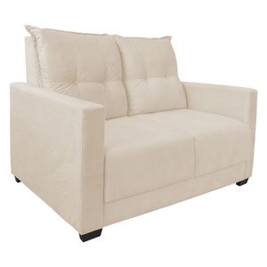 Sofa 2 Lugares Pequeno Confortavel 1,40m Berlim Bellamado Bege