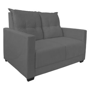 Sofa 2 Lugares Pequeno Confortavel 1,40m Berlim Bellamado Cinza