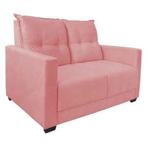 Sofa 2 Lugares Pequeno Confortavel 1,40m Berlim Bellamado Rose