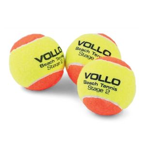 Bola De Beach Tennis Com 3 Unidades Vbt001 Vollo Amarelo laranja