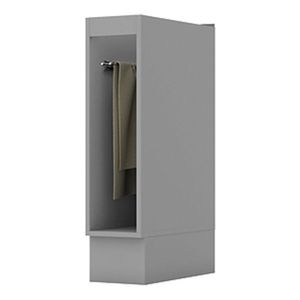 Balcão Porta Toalha 20 Cm Nova York Cinza - Henn