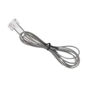 Fio Cabo Rj11 Telefonico 1m E 60cm Kit 50 Uni Telefone Fixo Fax Extensao Fino Resistente