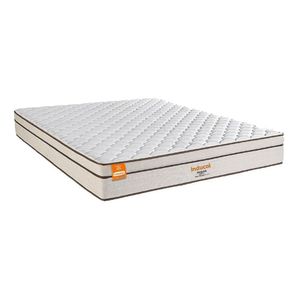 Colchão Casal Pequim 138x188cm Molas Ultralastic Softgel Inducol Cr445c Branco/bege Branco/bege