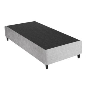 Base Box Sommier Solteirão 96x203 Columbus Inducol Cr35247b Cinza Cinza
