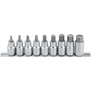 Jogo Soquete Sextavado 1-2'' 4-7mm Com 9 Pecas Vonder
