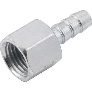 Espigão Fixo Fêmea Para Mangueira 1-4 Rosca 1-4 Npt Aço Zi