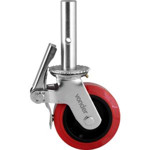 Rodizio Giratorio 6'' Pu Para Andaime Vonder