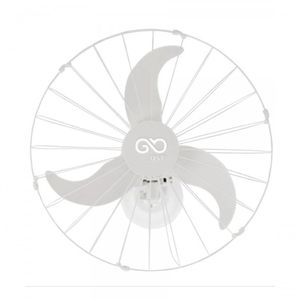Ventilador De Parede Goar V60 60cm Com 3 Pás Branco Bivolt