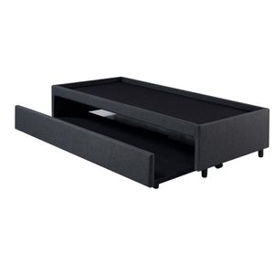 Bicama Box Para Dois Colchões Viúvo 120x203 Linho Cinza
