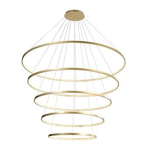 Hevvy Pendente 5 Aneis Led 157w 3000k Milano Dr Sl-0515-h5